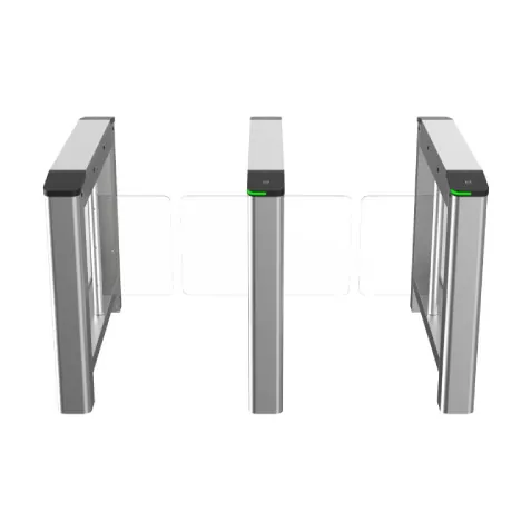 Hikvision Torniquete de Aletas Acrílicas (Izquierda y Derecha) / Doble Carril